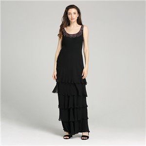 Ladies’ 100% Silk Georgette Long Dress