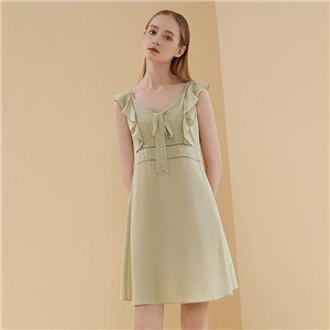 Women’s 100% Silk Fresh Green Sleepwear