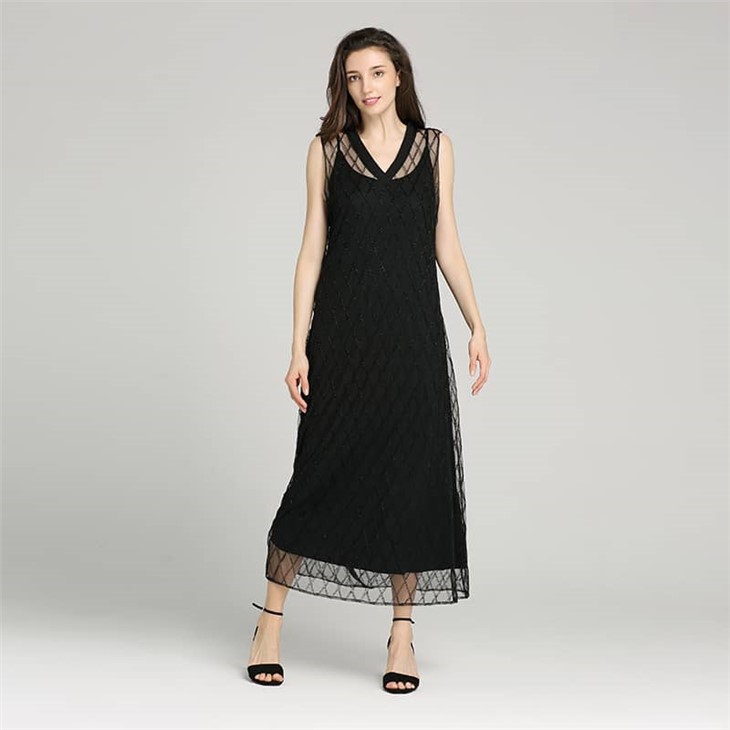 OEM High Quality Ladies Pregnant Clothing Casual off Shoulder Maternity Breastfeeding Dress with Double Ruffle for Women' S