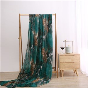 Custom Patterned Digital Printed Silk Georgette Fabric (XF-0009)
