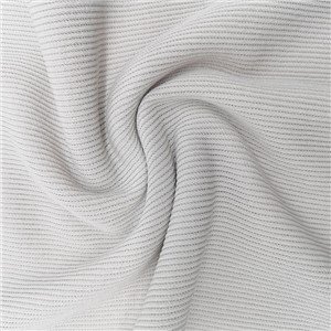 32s Weft-Knitted Full Polyester Linen Gray Single-Sided Fleece Fleece Fabric Sportswear Apparel Fabric Autumn and Winter Warmth Staple Fabric