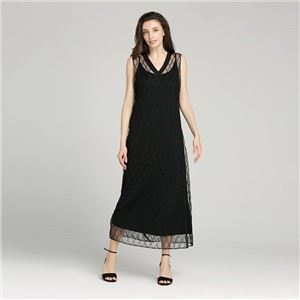 L5279 New Fashion Casual Printed Straps Maxi Dress