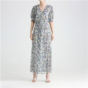 Women's Summer Clothes Dresses Nightshirt Short Sleeve Nightgown O-Neck Printed Sleepwear Pajama Dress
