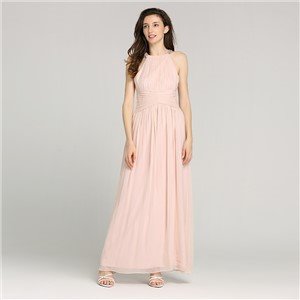 Silk Beaded Prom Dress
