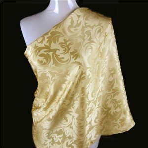 Custom Digital Printed Acetate Fabric for Silk Scarf Bohemian Style Print Man Made Fabric with Tang Costume Datura