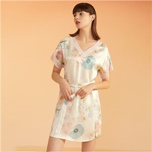 Women’s Waist Belt 100% Silk Sleep Dress